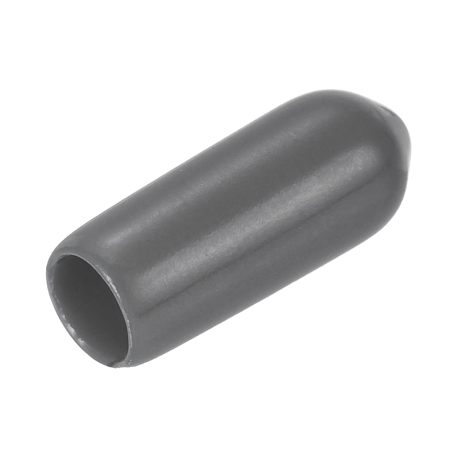 uxcell 20pcs Rubber End Caps 4mm ID Vinyl PVC Round Tube Bolt Cap Cover Screw Thread Protectors Dark Grey