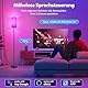 HANDSONIC RGBCW WIFI Stehlampe Wohnzimmer,9W E27 Smart LED Stehlampe,2700K-6500K Dimmbar Stehlampe,Stehleuchte mit APP,Arbeiten Sie mit Alexa & Google Assistant,DIY-Modus,Musikmodus & Timing-Funktion