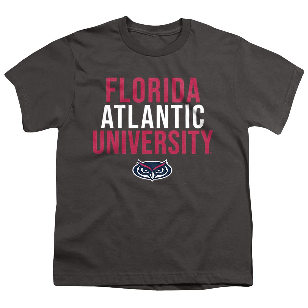 Florida Atlantic University Official Football Helmet Unisex Toddler T Shirt, Charcoal, 3T