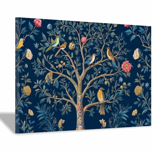 Toile Arbre de Vie moderne cadre bois déco murale salon 40x60