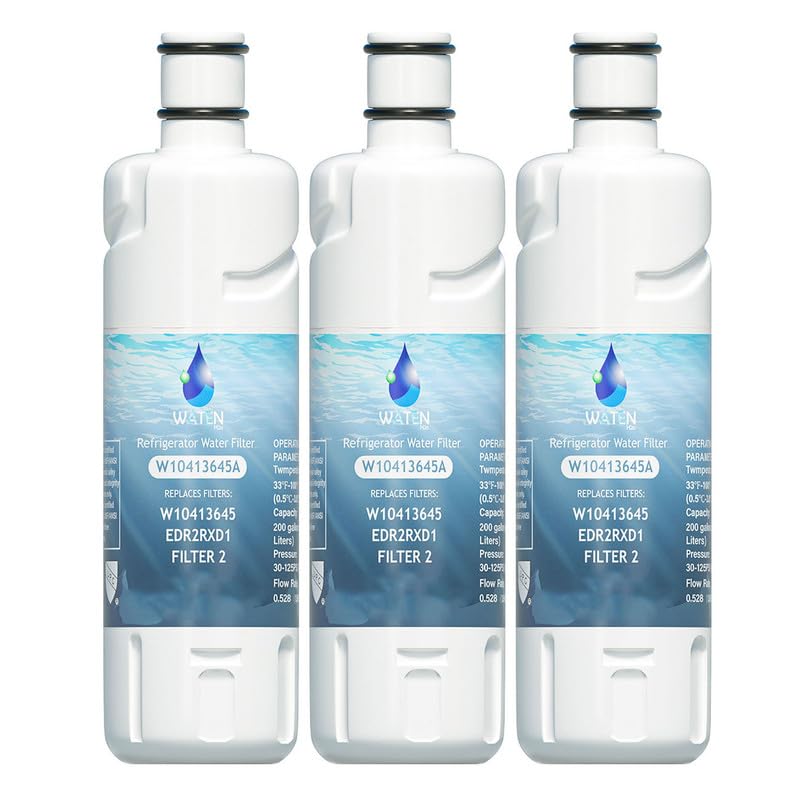 UPSCOOL W10413645A EDR2RXD1 Ice Maker replacement Compatible with W10413645, P6RFWB2, W10238154, 46-9082, 46-9903-(3 Pcs), White