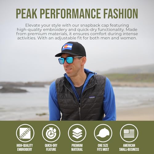 Image of International Tie State Hat for Men and Women, Adjustable Snapback Trucker Baseball Cap with Embroidered Patch