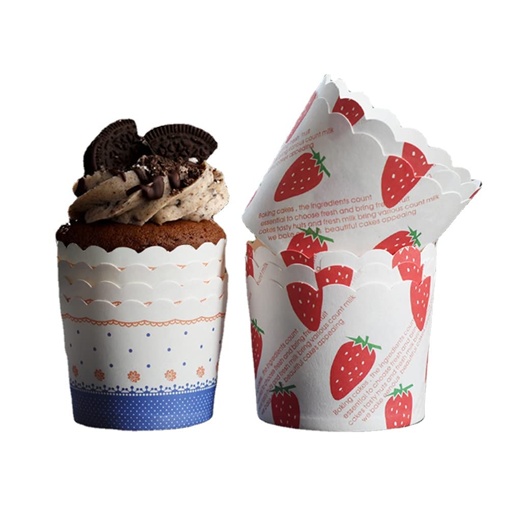 CAN_Deal 500 Stück Muffin Backformen aus stabilem Papier, groß Ø 6 cm, Muffinförmchen/Cupcake Backformen