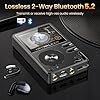 HIFI WALKER H2, High Resolution MP3 Player with Bluetooth5.2, DSD DAC, HiFi Portable Digital Audio Player Lossless High-Res Music Player with 64GB Memory Card, Support Up to 512GB