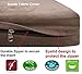 Dogbed4less Extra Large True Orthopedic Gel Memory Foam Dog Bed, Waterproof Liner and Durable Brown Cover, XL 47X29X4 Inch Fit 48