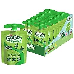 GoGo squeeZ Fruit on the Go, Apple Apple, 3.2 oz