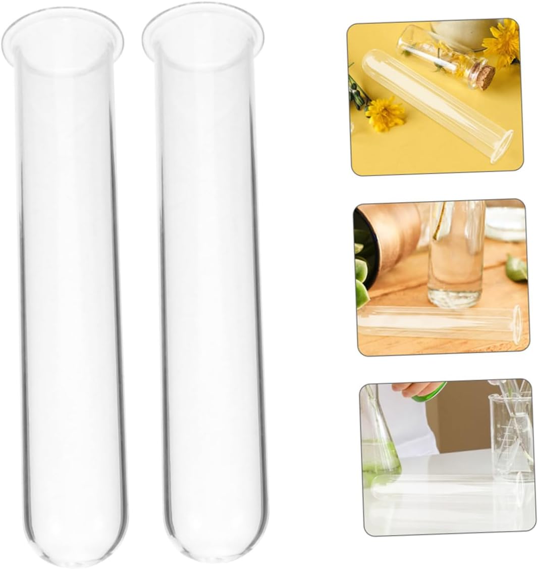 4pcs Elegant Glass Test Tube Vase Hydroponic Plant Propagation Tubes Terrarium Decor Wall Decor Plant Holder for Cuttings