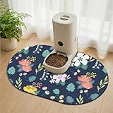 METEOROCK Alfombra Comedero Perro Absorbentes, Compatible con Comederos Automáticos y Comederos Dobles