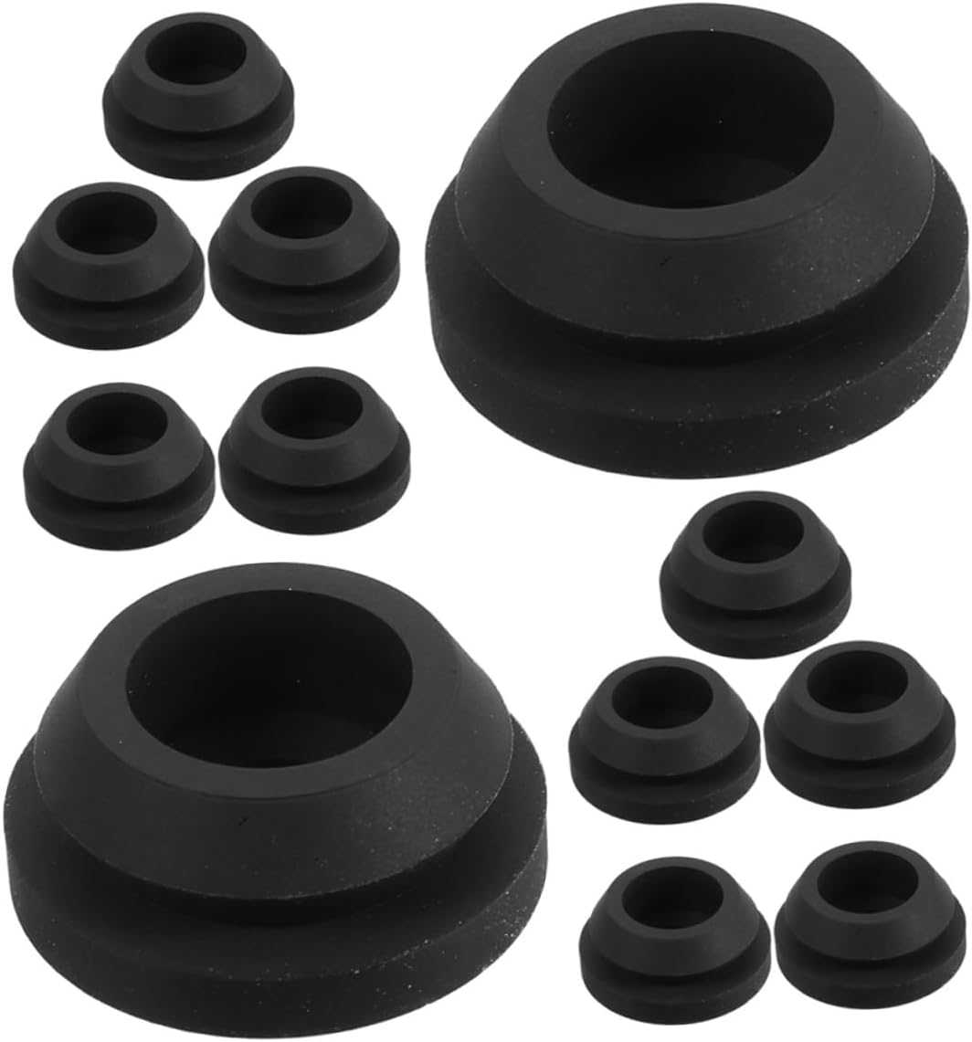Zerodeko 12pcs Rv Stove Rubber Grommets Replacement Kit Compatible with Magic Chef Stove Grates, Protective Burner Mounting Gaskets for Camper and Trailer Kitchens
