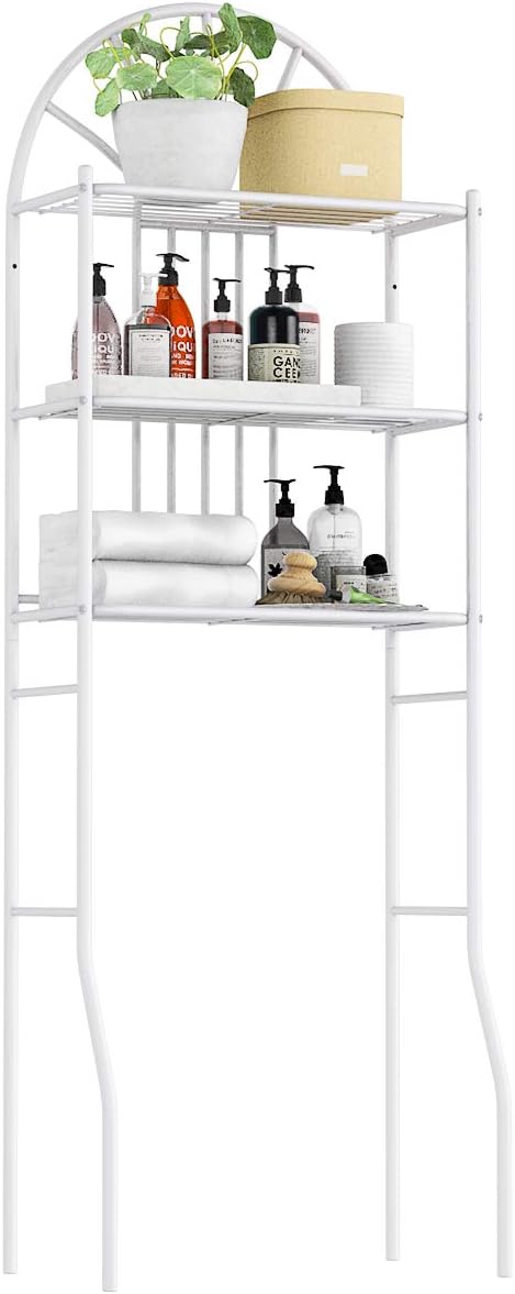 scaffale per il bagno sopra la toilette