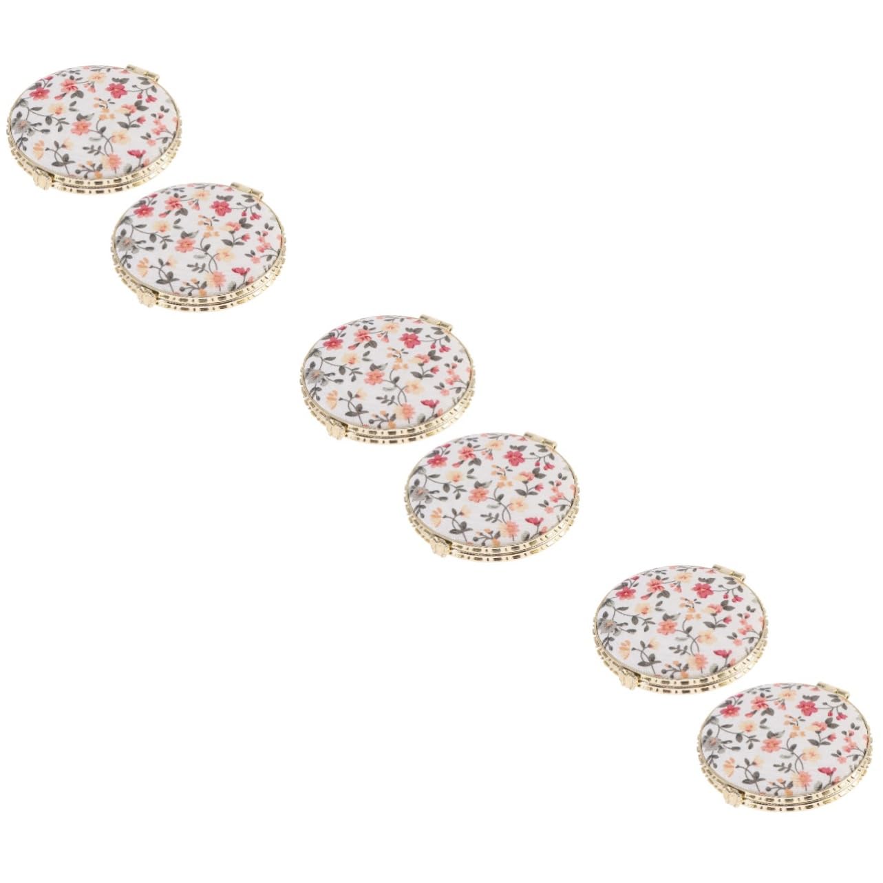 Miroir de poche vintage lot de 3 miroirs pliants compacts pour vos retouches maquillage en voyage