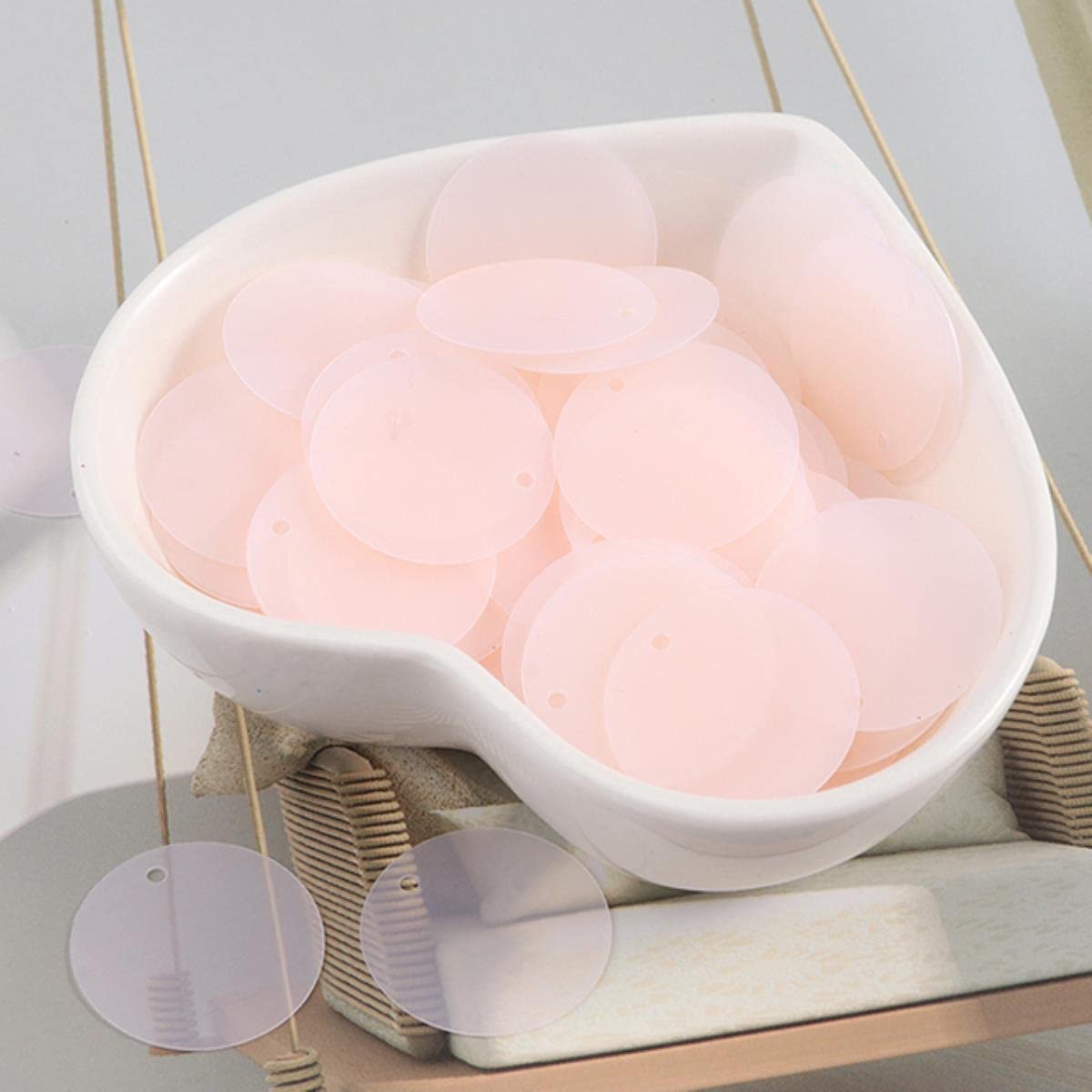 28 Farben Pailletten Set - Runde Glitzersteine 6-30mm Für DIY & Handwerk