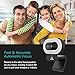 NexiGo StreamCam N930E with Software, 1080P Webcam with Ring Light and Privacy Cover, Auto-Focus, Plug and Play, Web Camera for Online Learning, Zoom Meeting Skype Teams, PC Mac Laptop Desktop