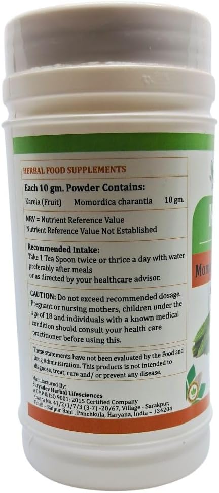 Bitter Melon (Momordica Charantia, Karela) Powder for Men and Women | Ayurvedic Herbal Powder Supplement/Remedy | Pack of 100 GMS. (4 Packs of 100 GMS.)