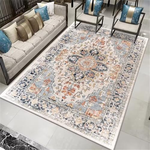 Tapis pas cher bleu 120x180 cm pour salon et chambre d'enfant - 2