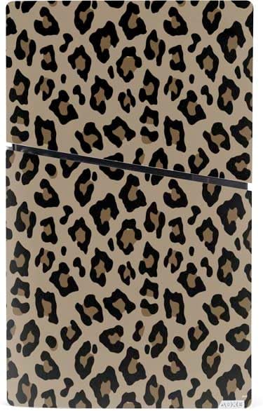 Skinit Decal Gaming Skin Compatible with PS5 Slim Digital Edition Console - Leopard Print Design