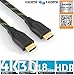 Produktbild conecto Premium Zertifiziertes High Speed HDMI Kabel mit Ethernet mit Nylongeflecht, vergoldete Anschlüsse (4K UltraHD, 3D Full HD, 18Gbps Full Bandwith, HDR High Dynamic Range), 2,00m