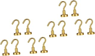 ULTECHNOVO Clothes Rack Ceiling Hooks 12 Pcs Magnetic Hooks Ceiling Hooks Circular Hook Hanger Clothes Hook Office Key Chain Heavy Clothes Hanger