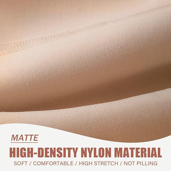 Image of SHAPERX Fleece Lined Tights Women High Waisted Winter Warm Womens Thick Tights Thermal Fake Translucent Pantyhose Plus Size Pack of 1