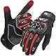 KEMIMOTO Motorradhandschuhe Herren, Motorrad Handschuhe Sommer mit Knöchelprotektor und Touchscreen, Amtungsaktive Sport Handschuhe für Herren und Damen, für Motorrad, Fahrrad, Roller, Jagd