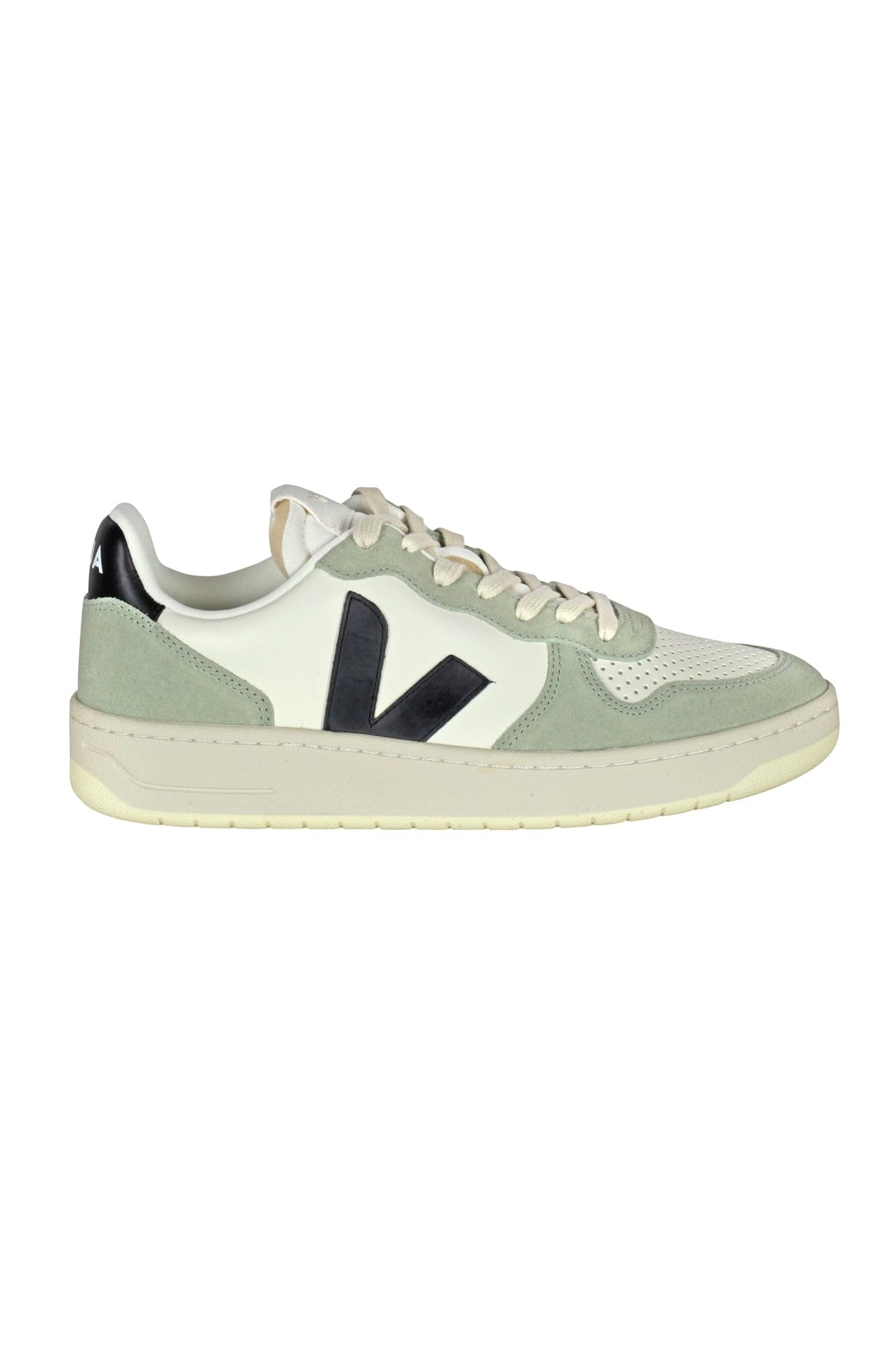 VEJA Women's V-10 Prime Sneakers - Sustainable Leather Fashion Tennis Shoes