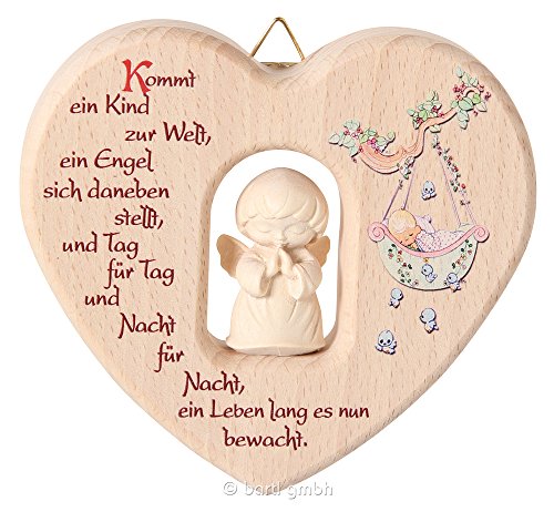 Preisvergleich Produktbild Herz mit Engel (zur Geburt)