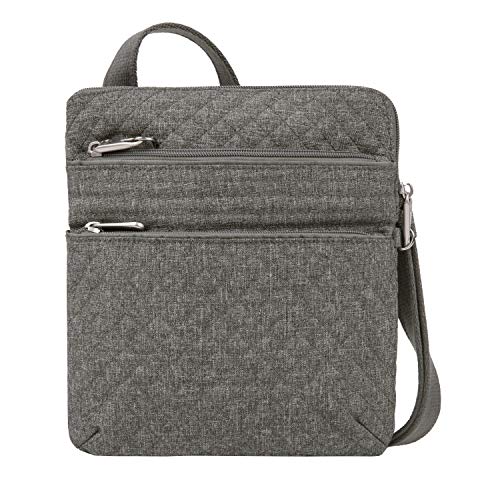 Travelon: Anti-Theft Boho Slim Bag - Gray Heather