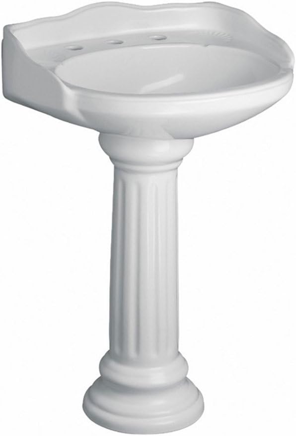 Barclay Vicki Pedestal Lavatory 8inches Widespread