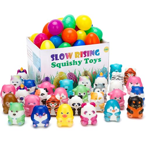 Slow Rising Squishy Toys with Easter Eggs - 30 PCS...