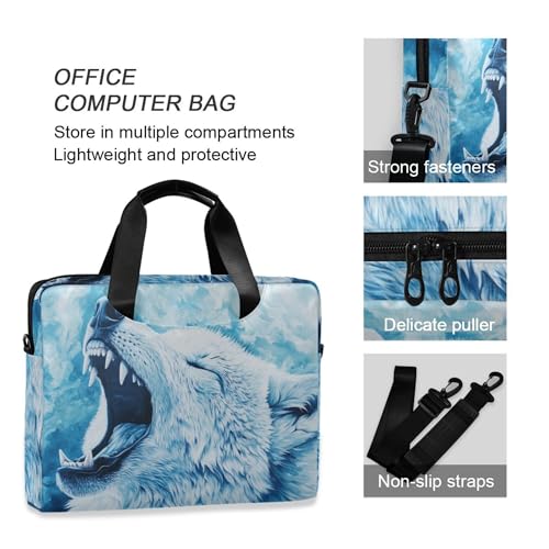 Maletín para laptop portátil hasta 17 pulgadas con correa miniatura 5
