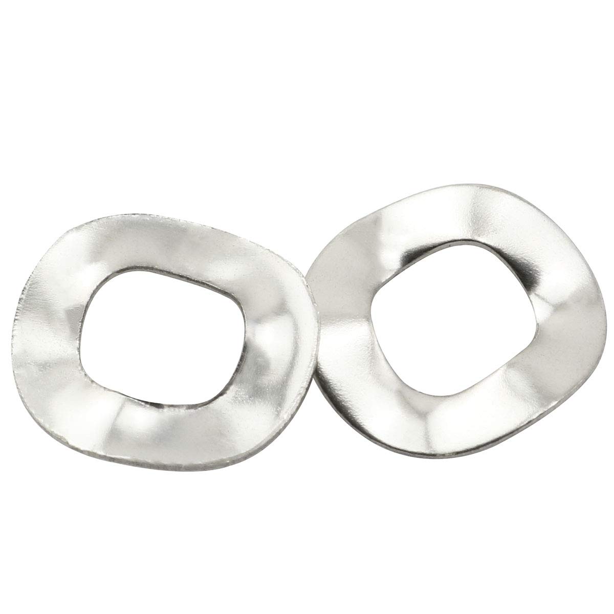 PSCCO 50-Pack M5 304 Stainless Steel Corrugated Wave Washers – Rustproof Spring Washers For Bolts & Nuts