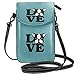 Produktbild Liebe Boston Terrier kleine Crossbody Handy Geldbörse Tasche Smartphone Geldbörse Geldbörse mit abnehmbarem Gurt