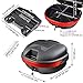 Yescom AHR 30L Motorcycle Top Case Trunk Black Tail Box Scooter Tour Motorcycle Storage Box Carrier with Lock for Helmet Luggage