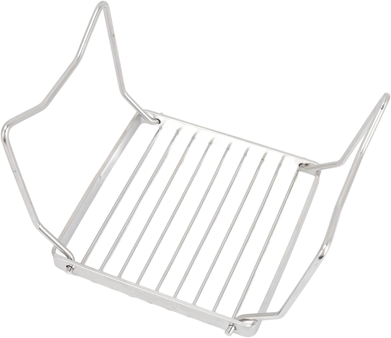 Camping Grill, Stainless Steel Grill Grate, Folding Campfire Grill for Backpacking Camping Hiking Picnic Traveling Fishing