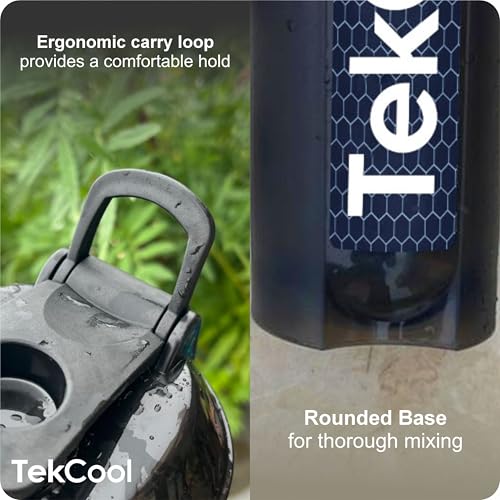 Image of TEKCOOL Gym 2. 2 Litre Bottle for Gym Workout, Motivational Sipper gallons for Adults, Water Bottles 2 + LTR, 2litre Sipper for Men & Women Motivational gallons