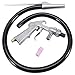 Jewboer Sand Blaster Gun,Sand Blasting Guns Sandblaster Kit for Sandblasting Cabinet Abrasive Media Blaster with Ceramic Nozzles Tip