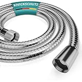 ✅ 𝗠𝗜𝗧 𝗞𝗡𝗜𝗖𝗞𝗦𝗖𝗛𝗨𝗧𝗭 - Dank des Knickschutzes können Sie während des Duschens eine sichere Handhabung genießen ohne sich Sorgen über unerwartete Schlauchbewegungen oder -brüche machen zu müssen.