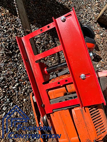 Foghorn Construction Chainsaw Mill, Makes Useable Lumber from Logs, Sawmill Rides on Guide Board to Cut Any Desired Width Board, Mini milling Attachment