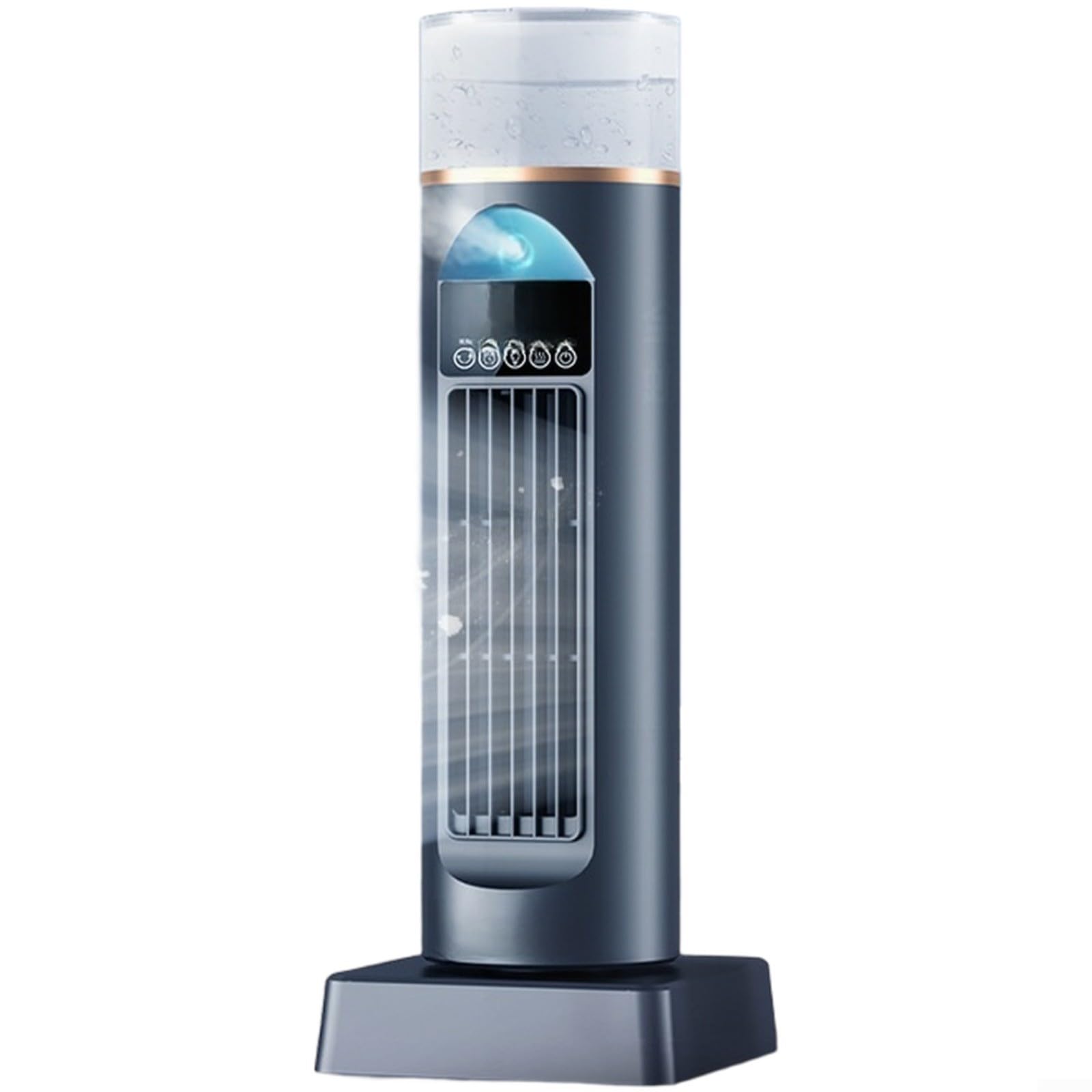 Advokingtap Tower Fan, Standing Fan With Remote, Quiet Bladeless Cooling And Mist Humidifier With 6 Speeds, 120° Oscillating Electric Fan With LED Display, Floor For Bedroom Home(D)