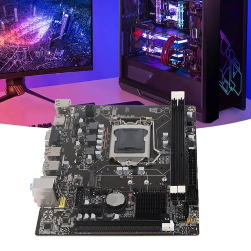 Tbest El Procesador Es Compatible con Raid LGA-1151 Matx Socket 1151 Computadora de Escritorio Tosuny con Placa Base de Computadora de Escritorio LGA 1155 USB3.0 SATA Placa Base para
