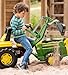 rolly toys John Deere Pedal Tractor with Working Loader and Backhoe Digger, Youth Ages 3+