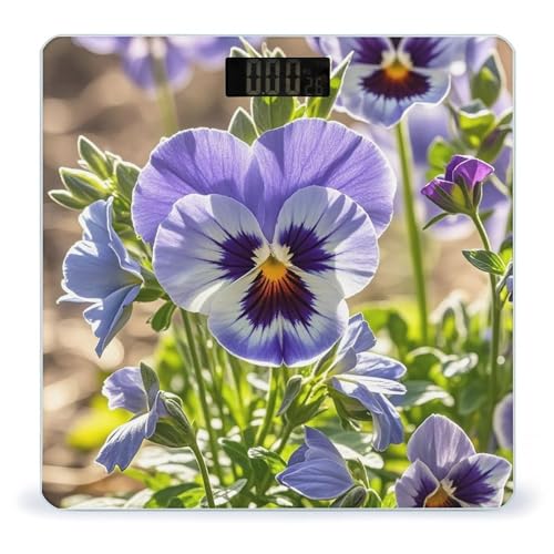 Báscula Digital de Baño Pansy Perfection de vidrio templado miniatura 1