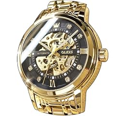 Gold strap&black dial