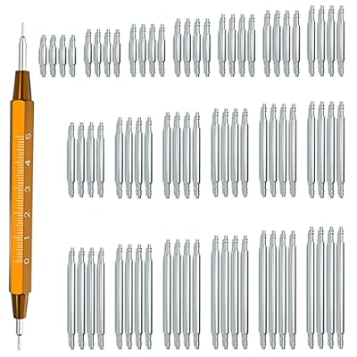 Wellfit Spring Bar Tool with 76pcs Heavy Duty Stainless Steel Watch Band Pins