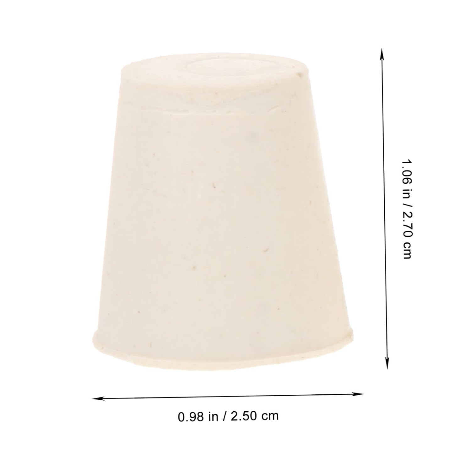 STOBAZA 25pcs Solid Rubber Bottle Plugs Sealing Test Tube Stoppers Water Plug Tapered Caps for Science Lab High Temp Resistant
