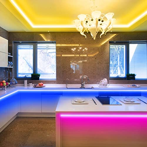 Ksipze 150Ft Led Strip Lights (2 Rolls Of 75Ft) Rgb Music Sync Color Changing,Bluetooth Led Lights With Smart App Control Remote,Led Lights For Bedroom Room Lighting Flexible Home Décor #TOP4