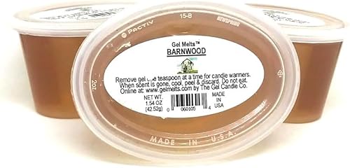 3 Pack Barnwood Aroma Gel Melts™ Gel Wax for Warmers and Burners by The Gel Candle Company Peel, MELT and Enjoy