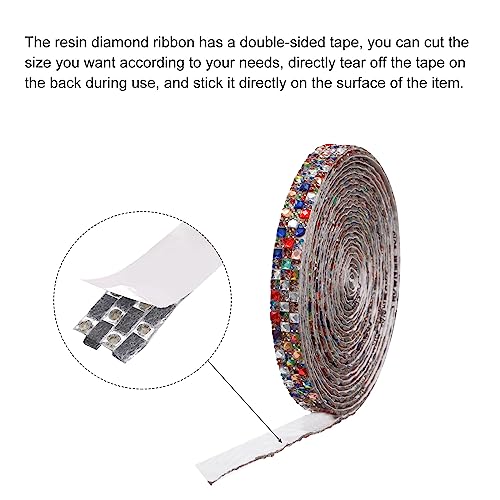 Cinta de diamantes autoadhesiva de 12 mm que evita desprendimientos en manualidades de arte 6