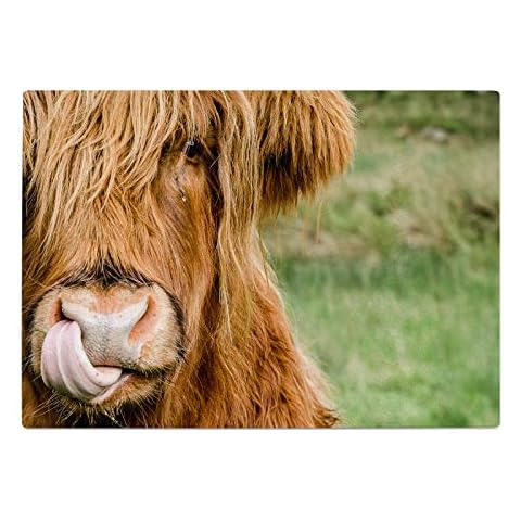Cow Landscape Glass Chopping Board Cover