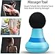 Mini Muskelmassagegerät Muskelentspannung USB Wiederaufladbar 6 Geschwindigkeitsstufen Tragbares Vibrationsmassagegerät für Nacken Schulter Rücken